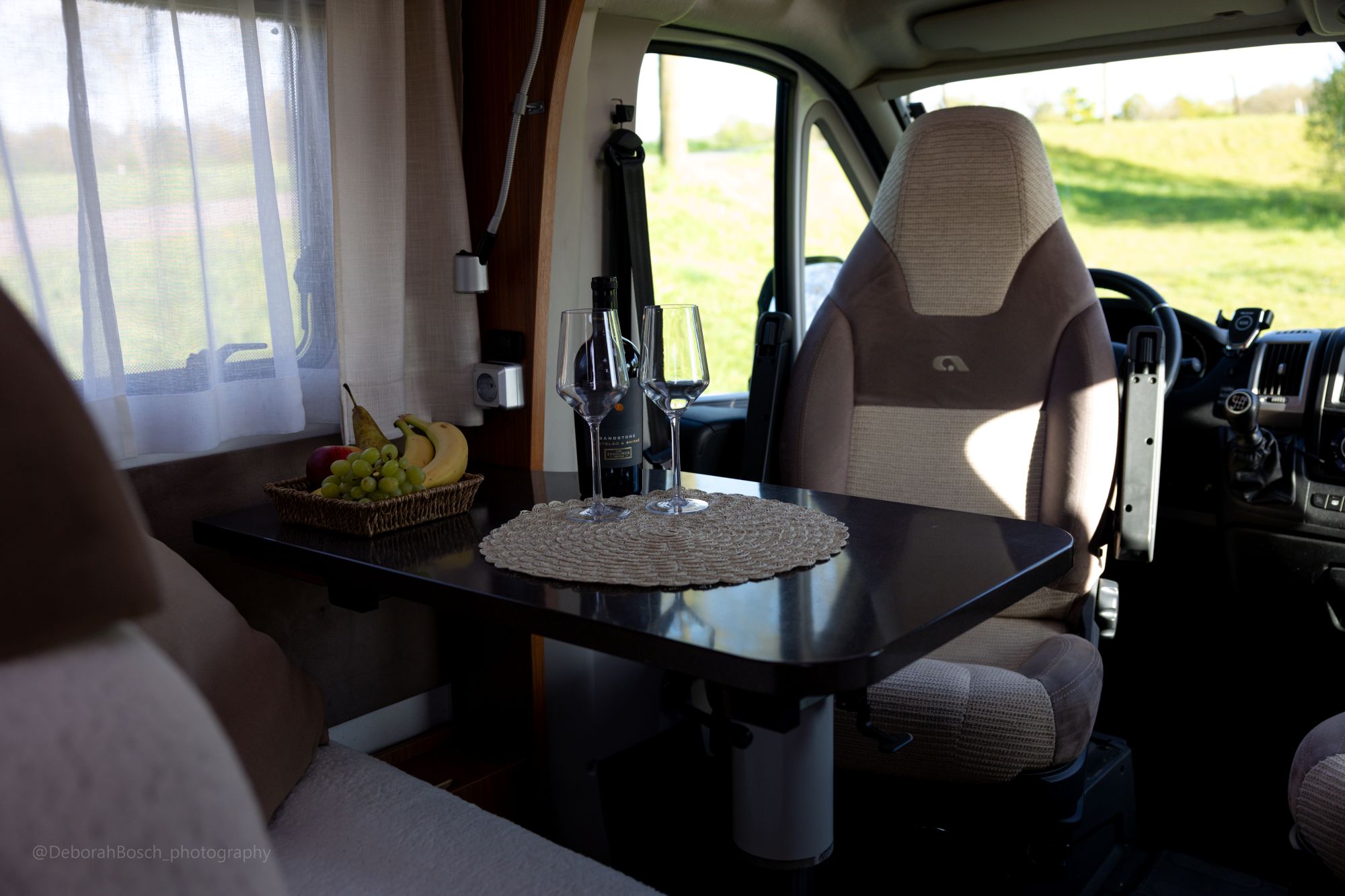 Sfeerfoto van de camper