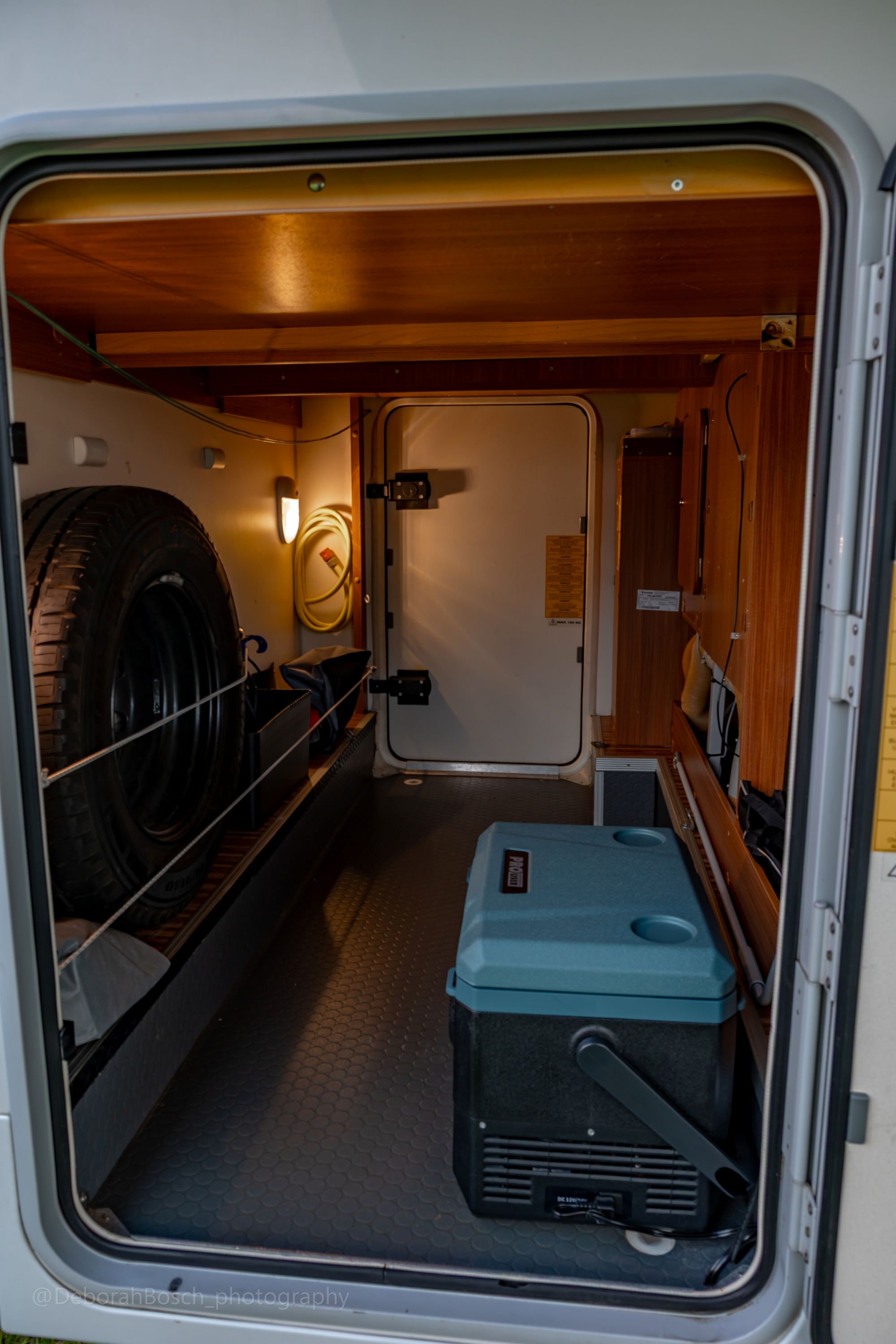 Garage van de camper